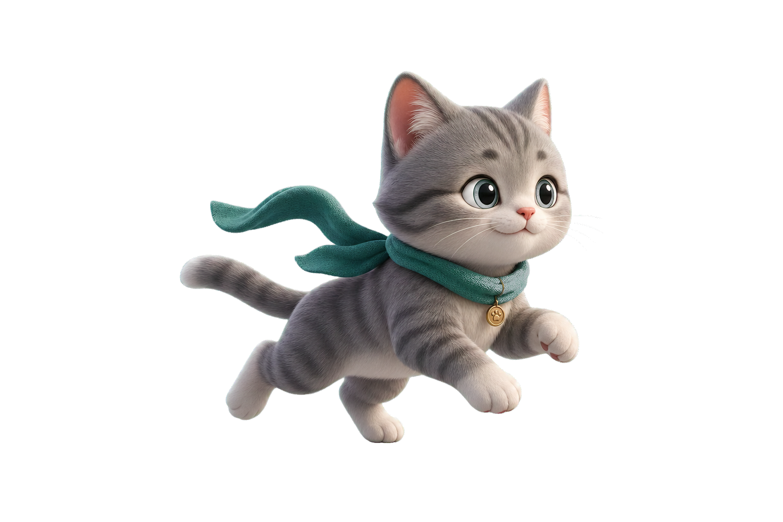 奔跑的 3D 猫